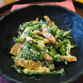 MyDining's cooksnap of when they made まるごと柿と☆ほうれん草の白和え.