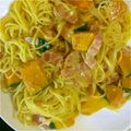 ゆー☆★☆'s cooksnap of when they made ベーコンとかぼちゃのクリームパスタ.