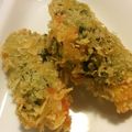 onnellinen's cooksnap of when they made 定番にシソ～な☆カニかまフライ.