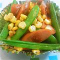 BYU's cooksnap of when they made スナップエンドウのシャキシャキ炒め.