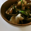 soratea's cooksnap of when they made 舞茸好きさんに♪ほうれん草と舞茸のツナ和え✿.