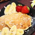 ほっぺもち's cooksnap of when they made バナナ入り、もちもちココナッツパンケーキ.