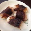 たろっぺ♪'s cooksnap of when they made 肉巻きおにぎり.