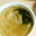 あさここなっつ's cooksnap of when they made わかめと白菜の中華スープ◎.