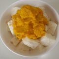 JEWEL♡'s cooksnap of when they made 離乳食☆かぼちゃきなこパンがゆ☆.
