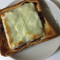 ninopino's cooksnap of when they made ゆであずきチーズトースト.