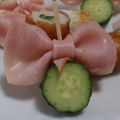 かいたまま's cooksnap of when they made ちびハムりぼんdeおつまみきゅうり♥.