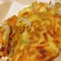 asianinaz's cooksnap of when they made 鮭フレークとねぎだけ☆ヘルシーチヂミ.