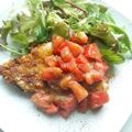ロミヤマ's cooksnap of when they made やわらかむね肉のパン粉焼き トマトソース.