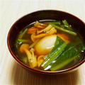 しじみごはん's cooksnap of when they made 里芋と青梗菜の味噌汁.