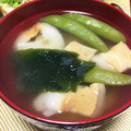 うさこママ★'s cooksnap of when they made 焼き麩とわかめのお味噌汁.