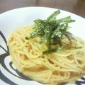 mmiRmyu's cooksnap of when they made 旨っ！カルボナーラ風明太子スパゲッティー.