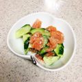 けろけろー's cooksnap of when they made 簡単☆サーモン&きゅうりの塩麹ナムル.