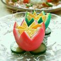ｋｏｕｋｉ⭐'s cooksnap of when they made お家デコ☆ゆで卵で爽やかな蓮の花.