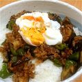 ちゆっ's cooksnap of when they made 筍となすのとろ〜り♡温玉丼.