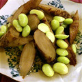 tagucci30's cooksnap of when they made ごぼうと枝豆のだし煮.