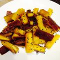 花柄エプロン's cooksnap of when they made さつまいものキンピラ.