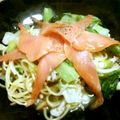 もぐドン's cooksnap of when they made スモークサーモンとレタスのペペロンチーノ.