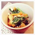 ＊＊＊‥4's cooksnap of when they made ➏　小松菜と厚揚げの甘味噌炒め　➏.