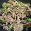 ちゃみ's cooksnap of when they made 茄子とピーマン、豚肉で鍋しぎ.
