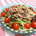 赤い電話's cooksnap of when they made 牛マリネサラダ.