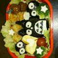 ☆Jackie☆'s cooksnap of when they made 運動会トトロ＆まっくろくろすけキャラ弁当.