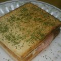 京のお抹茶's cooksnap of when they made クロックムッシュ.