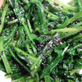 マドレーヌ姫's cooksnap of when they made ほうれん草の黒胡麻＆エゴマじゅうねん和え.