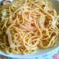 まわみおゆん's cooksnap of when they made イカとキャベツの和風マヨ醤油味のパスタ.