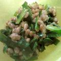 umizora's cooksnap of when they made 納豆とにらの辛子あえ.