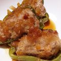 まるちえぞー's cooksnap of when they made 【超簡単】挽き肉と豆腐のピーマンの肉詰め.