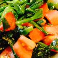 zyagagori's cooksnap of when they made トマトとニラのナムル風サラダ.