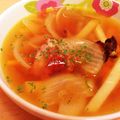 Naotani's cooksnap of when they made コンソメ野菜スープ.