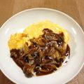 pyon119's cooksnap of when they made キノコデミオムライス.