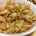 ひなパパマン's cooksnap of when they made 鶏皮で1品☆甘辛炒め.