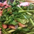 ぬさどあ's cooksnap of when they made 自家製ルッコラとソーセージの炒め物・.