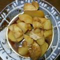 息子は怪獣♪'s cooksnap of when they made ほっこり♪新じゃがと油揚げの煮物.