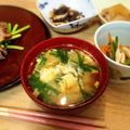 ikewaka's cooksnap of when they made ☆ふわふわ卵とにらのお味噌汁☆.
