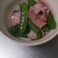 そらおのえくぼ's cooksnap of when they made お弁当♡冷凍保存　絹さやベーコン.