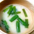 黒犬のミケ's cooksnap of when they made 炒めたニラの味噌汁.