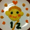 のりちゃん11's cooksnap of when they made ハーフバースデーに♪ 離乳食プレート.