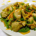 mmameco's cooksnap of when they made ☆ささみとピーマンの生姜焼き☆.