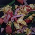はらぺこぺこあおむし's cooksnap of when they made ツナとスナップえんどうの卵炒め.