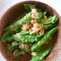 櫻音's cooksnap of when they made 絹さやのおかか和え.