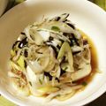 くりんぼー's cooksnap of when they made 絹ごし豆腐にしらすと長葱のごま油和えのせ.
