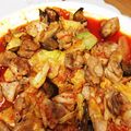 オレンジ_ママ's cooksnap of when they made ボリューム満点♪鶏と野菜のキムチマヨ炒め.