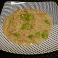 through111's cooksnap of when they made そら豆のチーズリゾット.