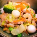 ろなっち☆'s cooksnap of when they made シーフードミックスの簡単中華丼.