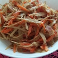 実１１３'s cooksnap of when they made ごぼう♡♥いんげんアーモンド炒め.