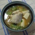 sayahk's cooksnap of when they made ♪はまちのアラの赤だし♪.